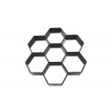 10757 Molde de pavimentación hexagonal para crear guijarros 28 X 29 cm