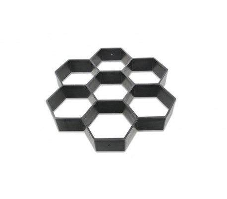 10757 Molde de pavimentación hexagonal para crear guijarros 28 X 29 cm