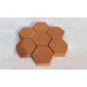 10757 Molde de pavimentación hexagonal para crear guijarros 28 X 29 cm