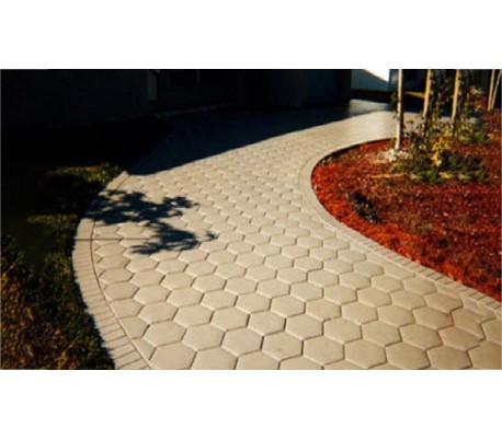 10757 Molde de pavimentación hexagonal para crear guijarros 28 X 29 cm