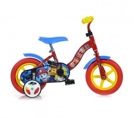 Bicicleta para niños DINO BIKES 108L-PW talla 10 PAW PATROL edad de 2 a 4 años