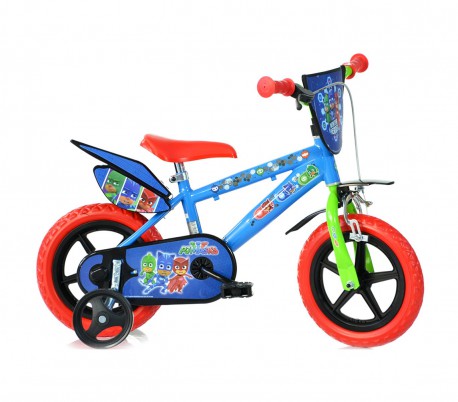 Bicicleta para niños DINO BIKES 412UL-PJ talla 12 PJ MASKS edad de 3 a 5 años