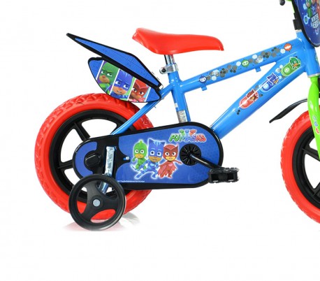 Bicicleta para niños DINO BIKES 412UL-PJ talla 12 PJ MASKS edad de 3 a 5 años