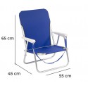 480510 Silla plegable de playa JOY SUMMER para camping piscina jardín 