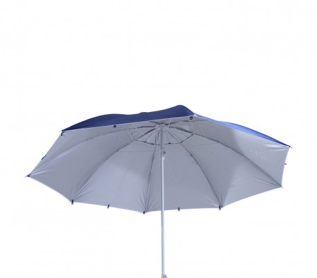 265918 Sombrilla y tienda 2 en 1 para la playa con tela parasol en velcro