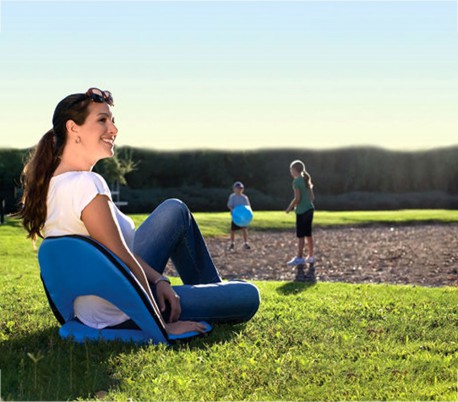 10758 Asiento con respaldo ajustable plegable y mutifuncional asa de transporte