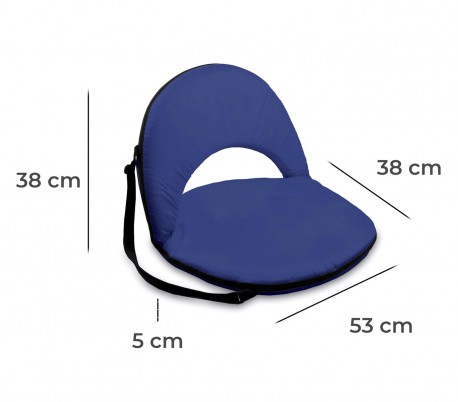 10758 Asiento con respaldo ajustable plegable y mutifuncional asa de transporte