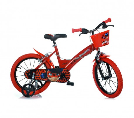 Bicicleta para niños DINO BIKES 164 R-LB talla 16 MIRACULOUS edad de 4 a 7 años
