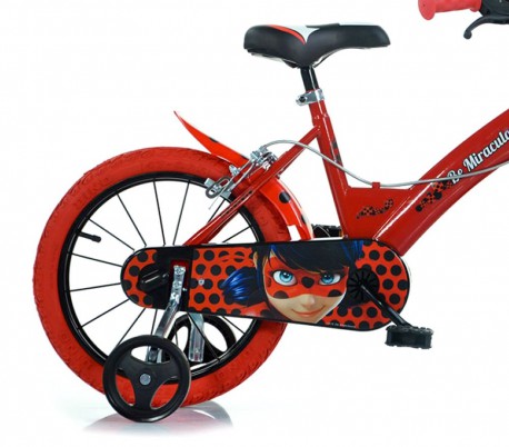 Bicicleta para niños DINO BIKES 164 R-LB talla 16 MIRACULOUS edad de 4 a 7 años