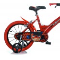 Bicicleta para niños DINO BIKES 164 R-LB talla 16 MIRACULOUS edad de 4 a 7 años