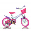 Bicicleta para niña DINO BIKES 612 GL-BA talla 12 BARBIE edad de 3 a 5 años