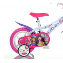 Bicicleta para niña DINO BIKES 612 GL-BA talla 12 BARBIE edad de 3 a 5 años