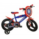 Bicicleta para niños DINO BIKES 414 UL-CA talla 14 AVENGERS de edad 3 a 6 años