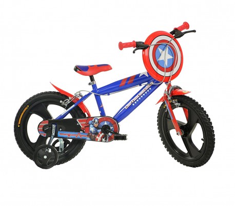 Bicicleta para niños DINO BIKES 416 UL-CA talla 16 AVENGERS de edad 4 a 7 años