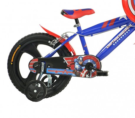 Bicicleta para niños DINO BIKES 416 UL-CA talla 16 AVENGERS de edad 4 a 7 años
