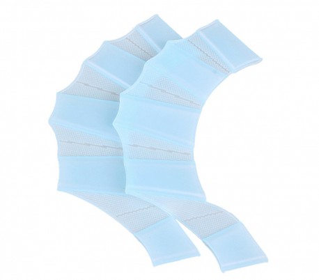 Pack de 2 guantes de silicona con forma de aletas para nadadores Snorkel 
