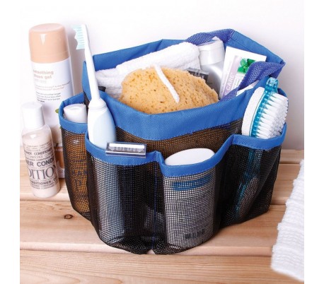 Bolsa organizador 8 multibolsillos ducha con una malla transpirable
