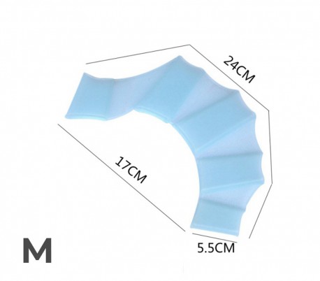 Pack de 2 guantes de silicona con forma de aletas para nadadores Snorkel 