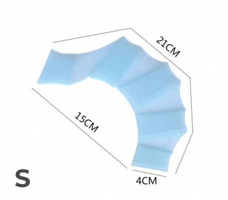 Pack de 2 guantes de silicona con forma de aletas para nadadores Snorkel 