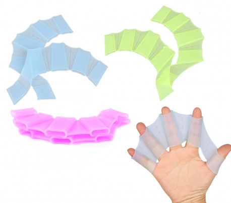 Pack de 2 guantes de silicona con forma de aletas para nadadores Snorkel 