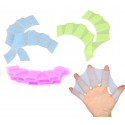 Pack de 2 guantes de silicona con forma de aletas para nadadores Snorkel 