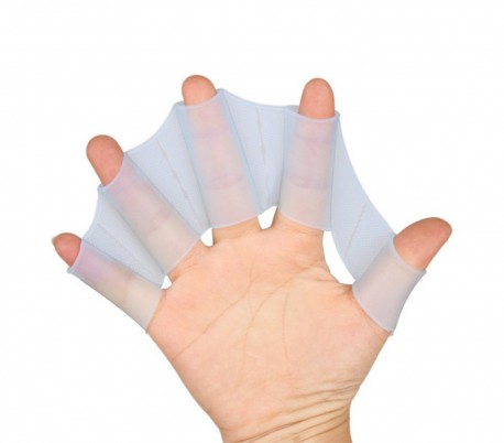 Pack de 2 guantes de silicona con forma de aletas para nadadores Snorkel 