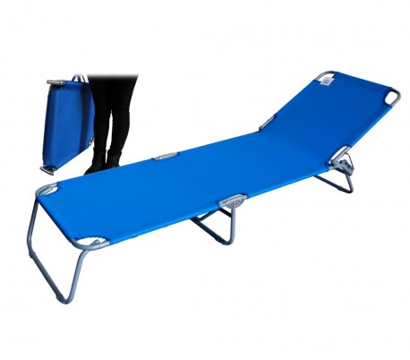 422497 Tumbona plegable JoySummer con respaldo regulable en 3 posiciones 