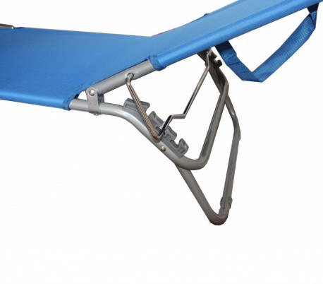 422497 Tumbona plegable JoySummer con respaldo regulable en 3 posiciones 