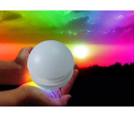 Lámpara cromoterapia mesita mod. FUNGO se enciende presionandola RGB multicolor