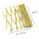 377505 Valla de bambú extensible para jardín jardín 30x240 cm
