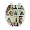 132333 Asiento suave con tapa para el WC universal modelo París