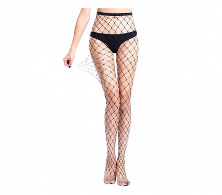 Medias elásticas de red cintura alta PANTYHOSE mod SW-2 punto ajustado medio