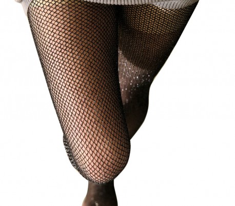 Medias elásticas de red cintura alta PANTYHOSE mod 8505 tipo de red largo