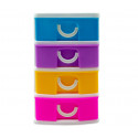 391594 Mini cajonera de 3 Pisos WELKHOME Plástico multicolor 9x13x11.5 cm
