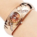 Reloj pulsera dorado oro bronce mujer chica Mod Viena con con cierre a presión 