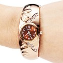 Reloj pulsera dorado oro bronce mujer chica Mod Viena con con cierre a presión 