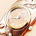 Reloj pulsera dorado oro bronce mujer chica Mod Viena con con cierre a presión 