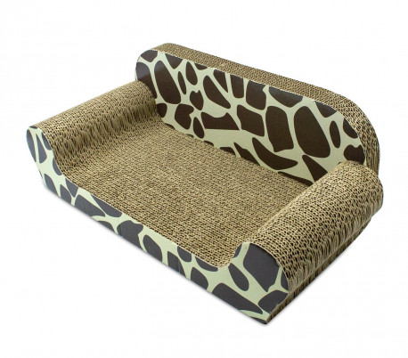 026494 Rascador para gatos NOBLEZA cartón prensado y impresiones 39x29x22 cm