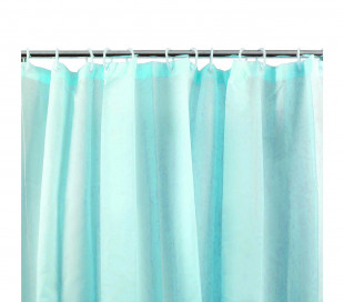 191026 Cortina de baño de poliéster RILUX 180 x 200 cm con 12 anillos incluidos