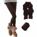 Juego 5 leggings térmicos mujer chica felpa elásticos perfecto invierno