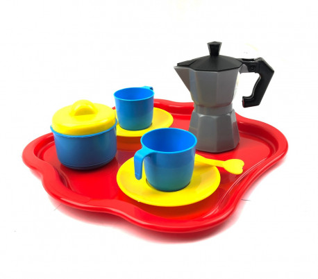 452493 Juego de café para niños CIGIOKI con 10 accesorios y golosinas