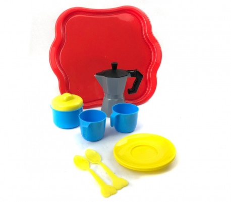 452493 Juego de café para niños CIGIOKI con 10 accesorios y golosinas