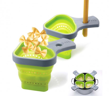 703419 Colador para pasta de silicona blanda y suave practico y plegable