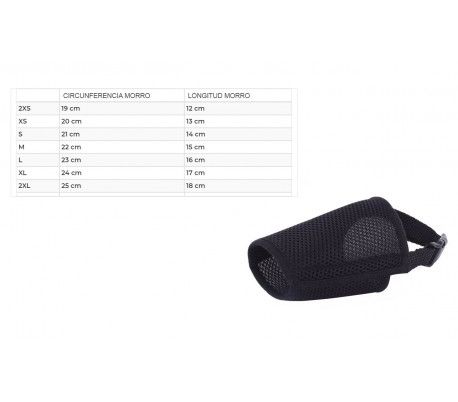 Bozal NOBLEZA ajustable de nylon práctico y fácil de usar