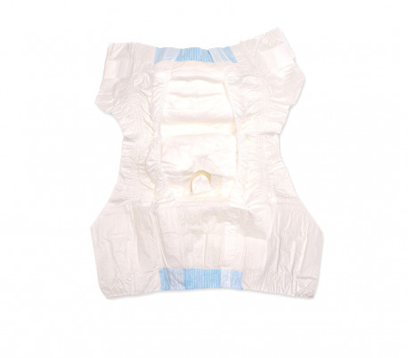 Pack 12 pañales absorbentes para perros capturan olores con ranuras para la cola