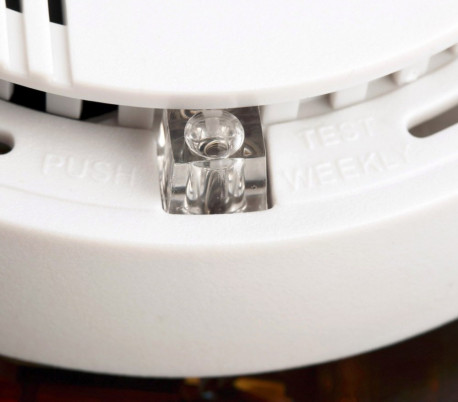 17330 Detector de humo SMOKE ALARM automático redondo con tornillos de montaje