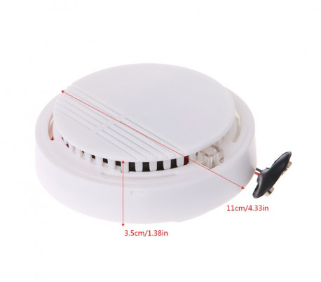 17330 Detector de humo SMOKE ALARM automático redondo con tornillos de montaje