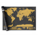182207 Mapamundi deluxe negro 82 x 58 cm rascar los lugares que ha visitado