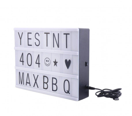181774 Panel retroiluminado Led LightBox con formato de 96 caracteres A4 30x23CM