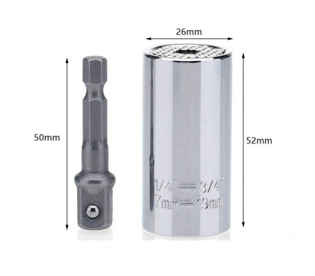 178873 Llave universal GATOR GRIP POWER de 7-19 mm para cada perno